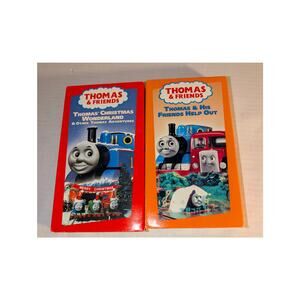 2 Vtg Thomas & Friends VHS Tapes X-mas Wonderland Friends Help Out NICE